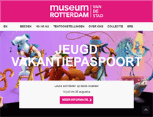 Tablet Screenshot of museumrotterdam.nl